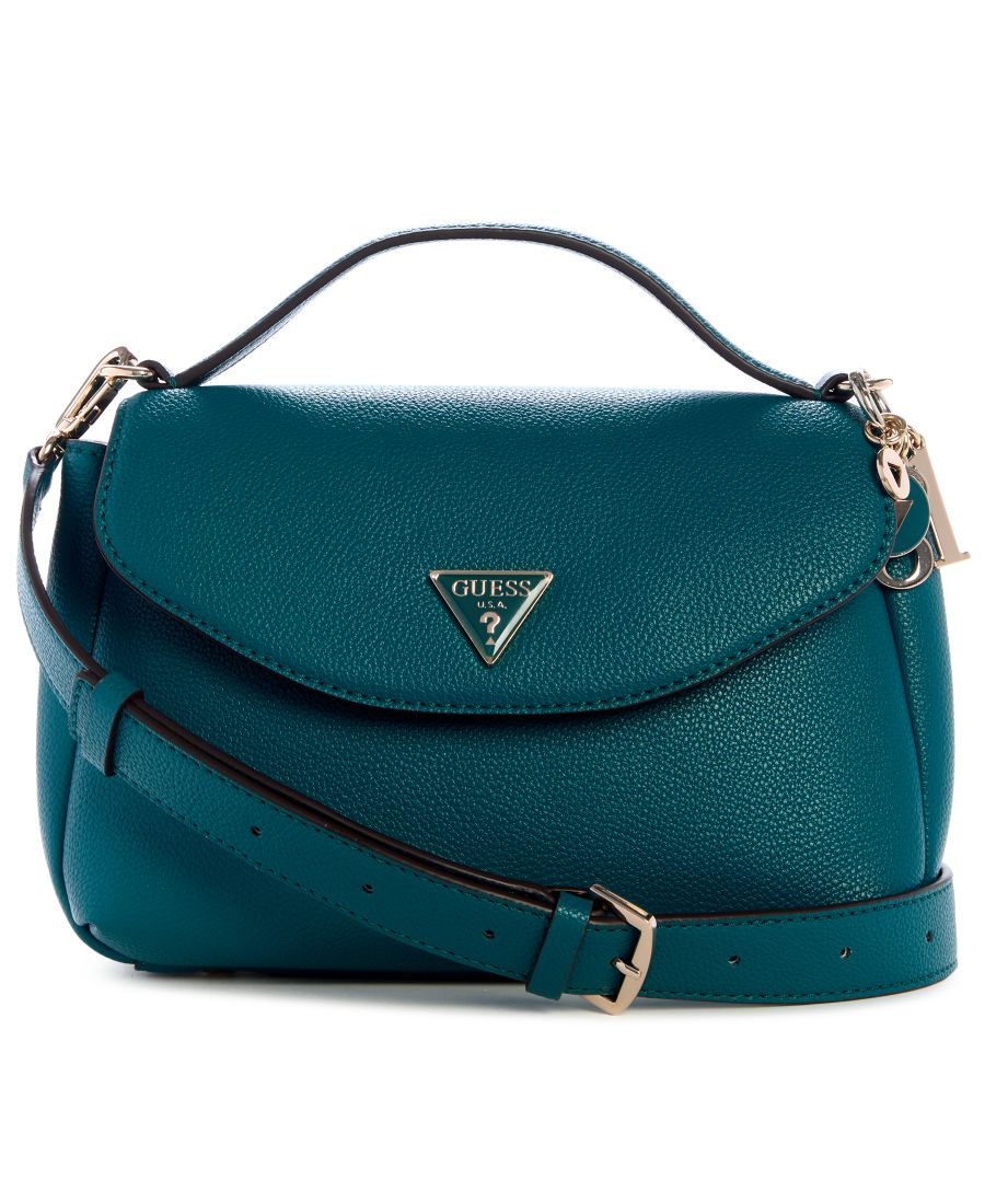 

Маленькая сумка через плечо Evie с верхней ручкой и клапаном GUESS, Teal