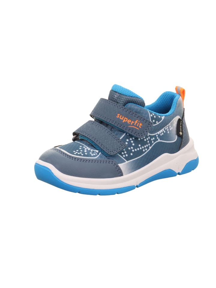 Кроссовки на шнуровке superfit, цвет blau/türkis