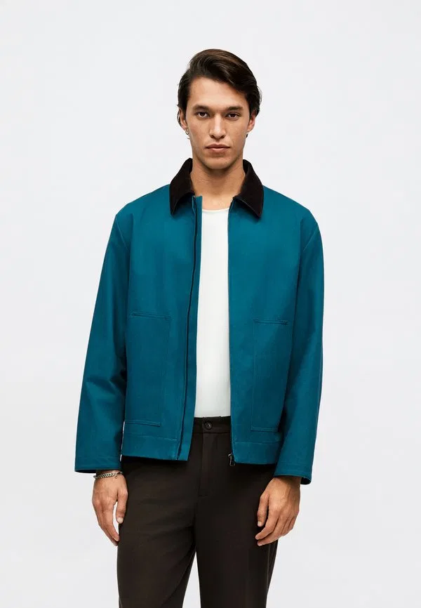 Легкая куртка из ткани ценим Boss, Open Blue — фото 3