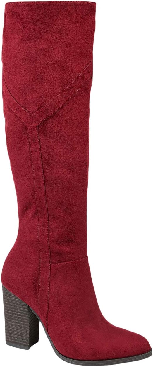 Ботинки Journee Collection Comfort Foam Kyllie Boot - Extra Wide Calf, бордовый