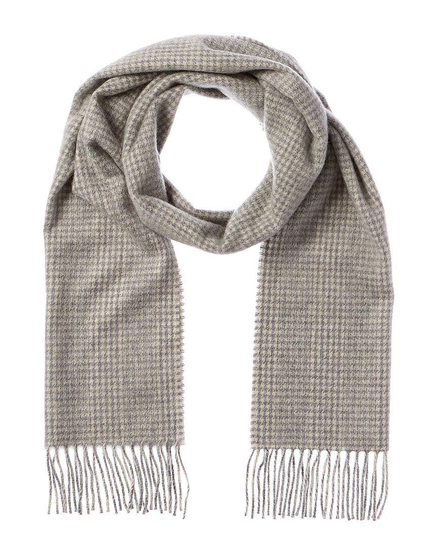 

Кашемировый шарф Amicale Cashmere Houndstooth, серый