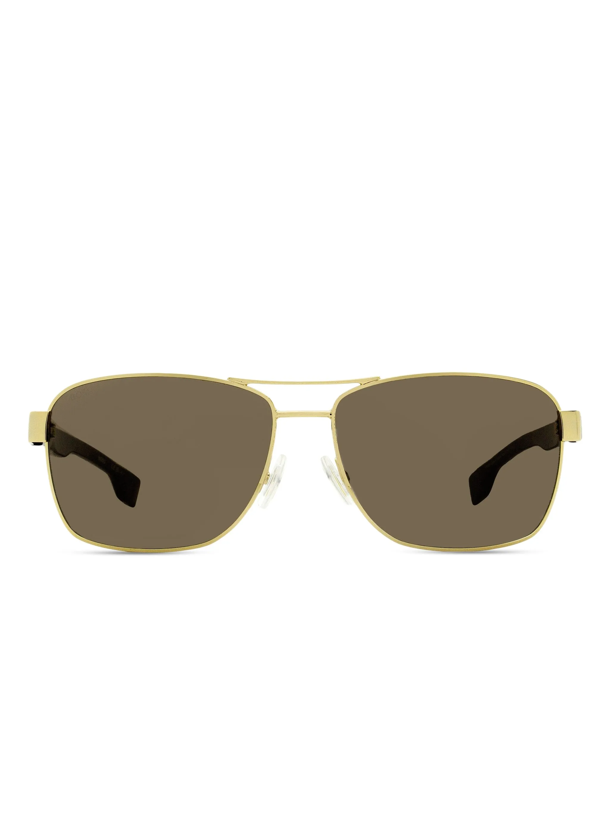 

Солнцезащитные очки в прямоугольной оправе Boss, золотистый