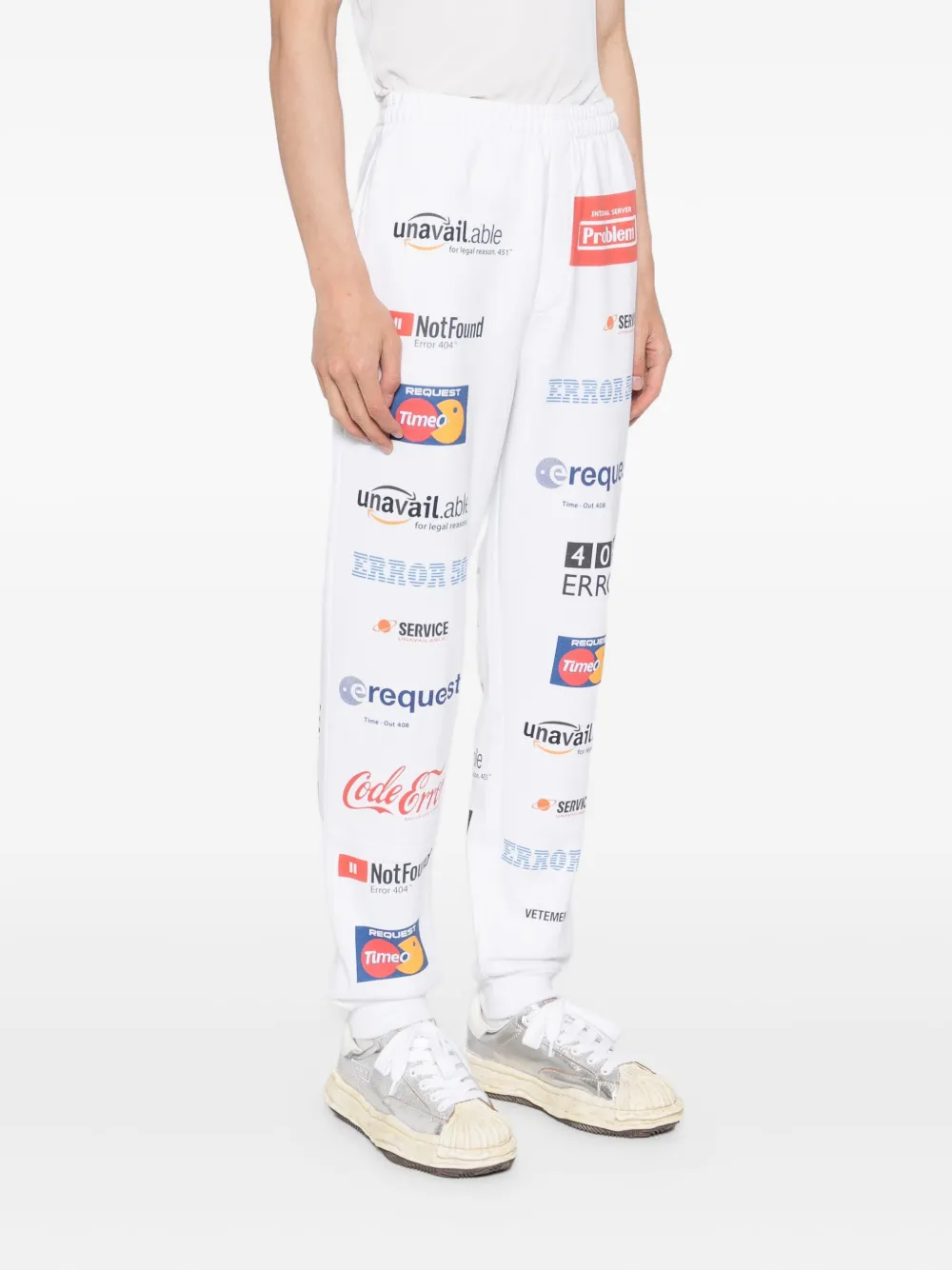 Брюки с карманами VETEMENTS, белый — фото 3