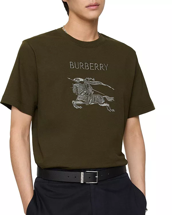

Хлопковая футболка Ekd Burberry, зеленый