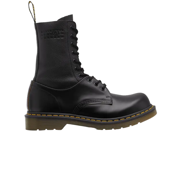 Кроссовки Dr. Martens MM6 Maison Margiela x Wmns 1490 Twisted and Reimagined Black, черный