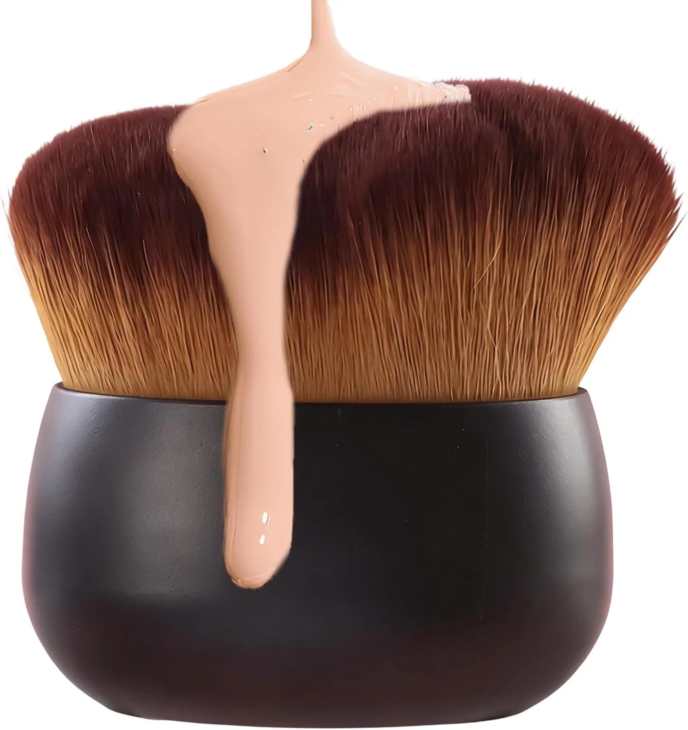 Кисть для тела Body Foundation Brush 7.5cm широкая мягкая интенсивная для автозагара, макияжа, контуринга, черная