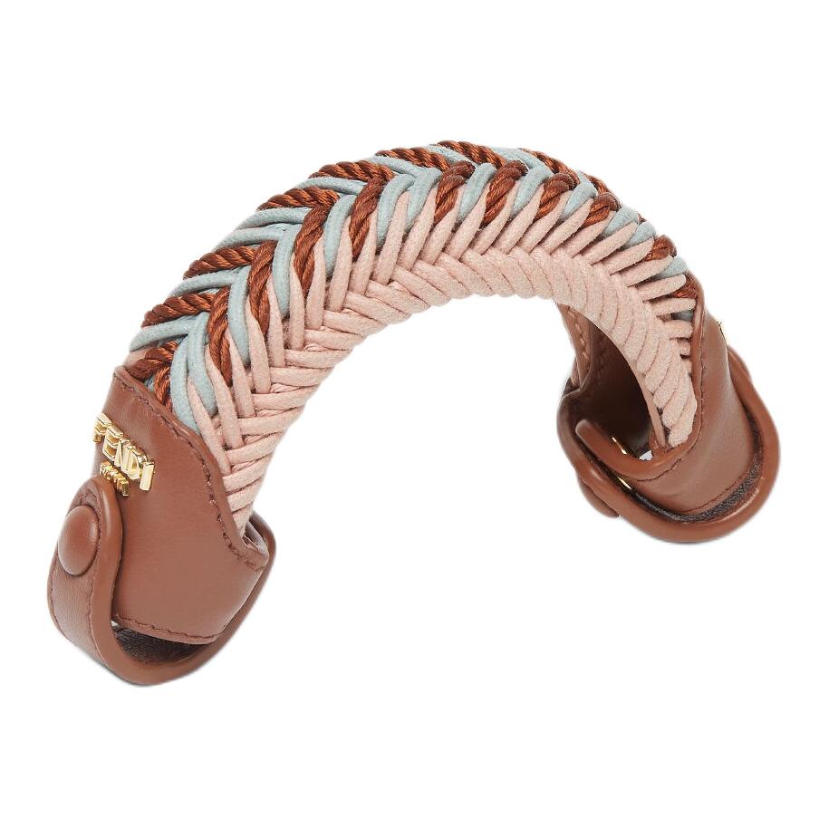 

FENDI Сумка через плечо из телячьей кожи ультра миниатюрная женская коричневая разноцветная, Brown & Multicolor