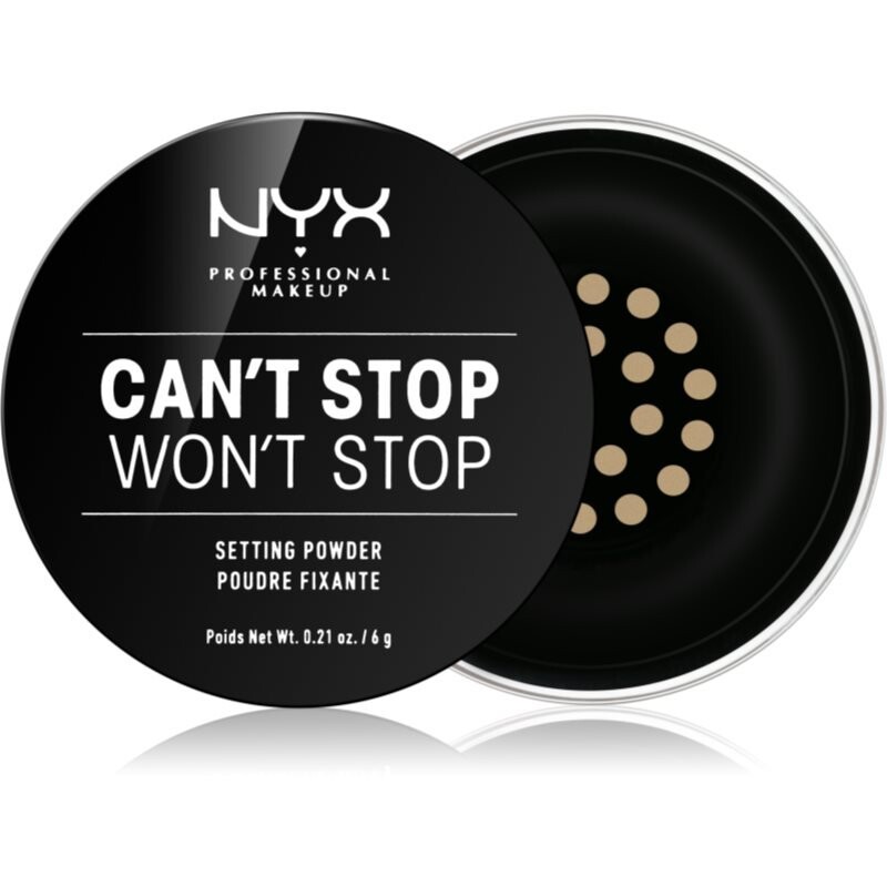 

NYX Professional Makeup Can't Stop Won't Stop рассыпчатая пудра оттенок 02 Легкий-средний 6 г
