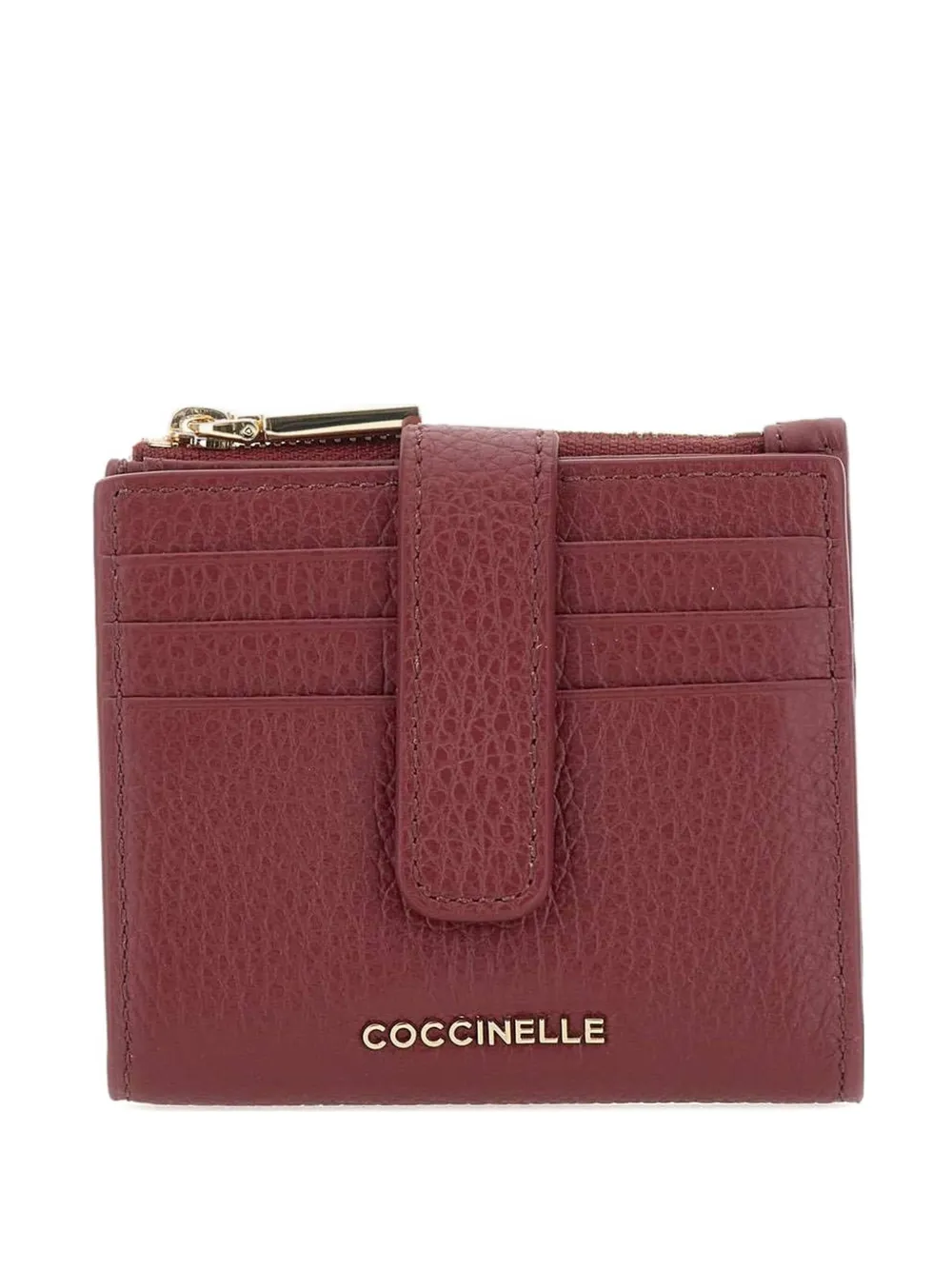 

Кожаный кошелек на пуговицах Coccinelle, красный