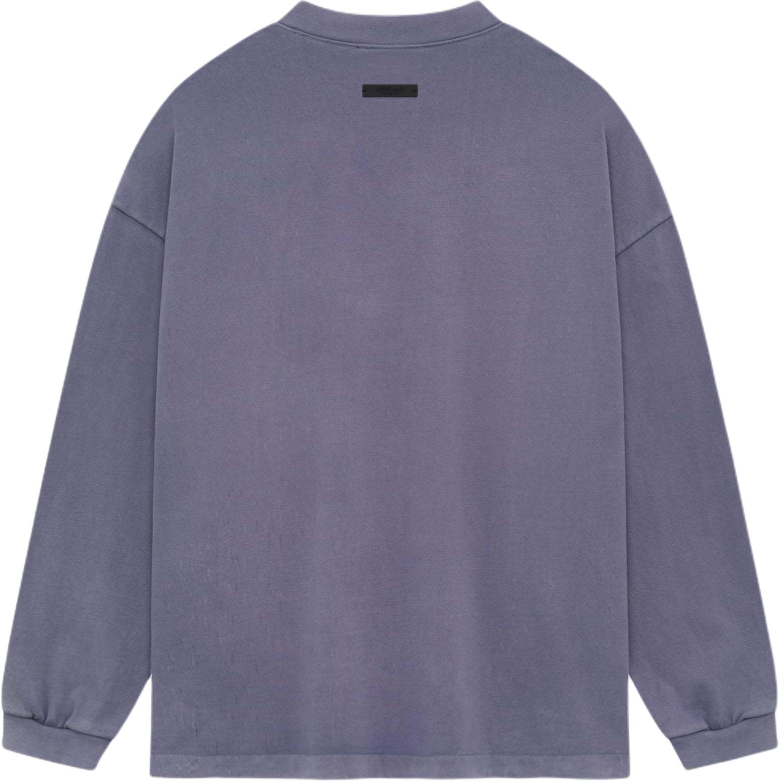 Тяжёлая футболка с длинным рукавом Fear Of God Essentials, Орхидея Пурпур/Лаванда — фото 3