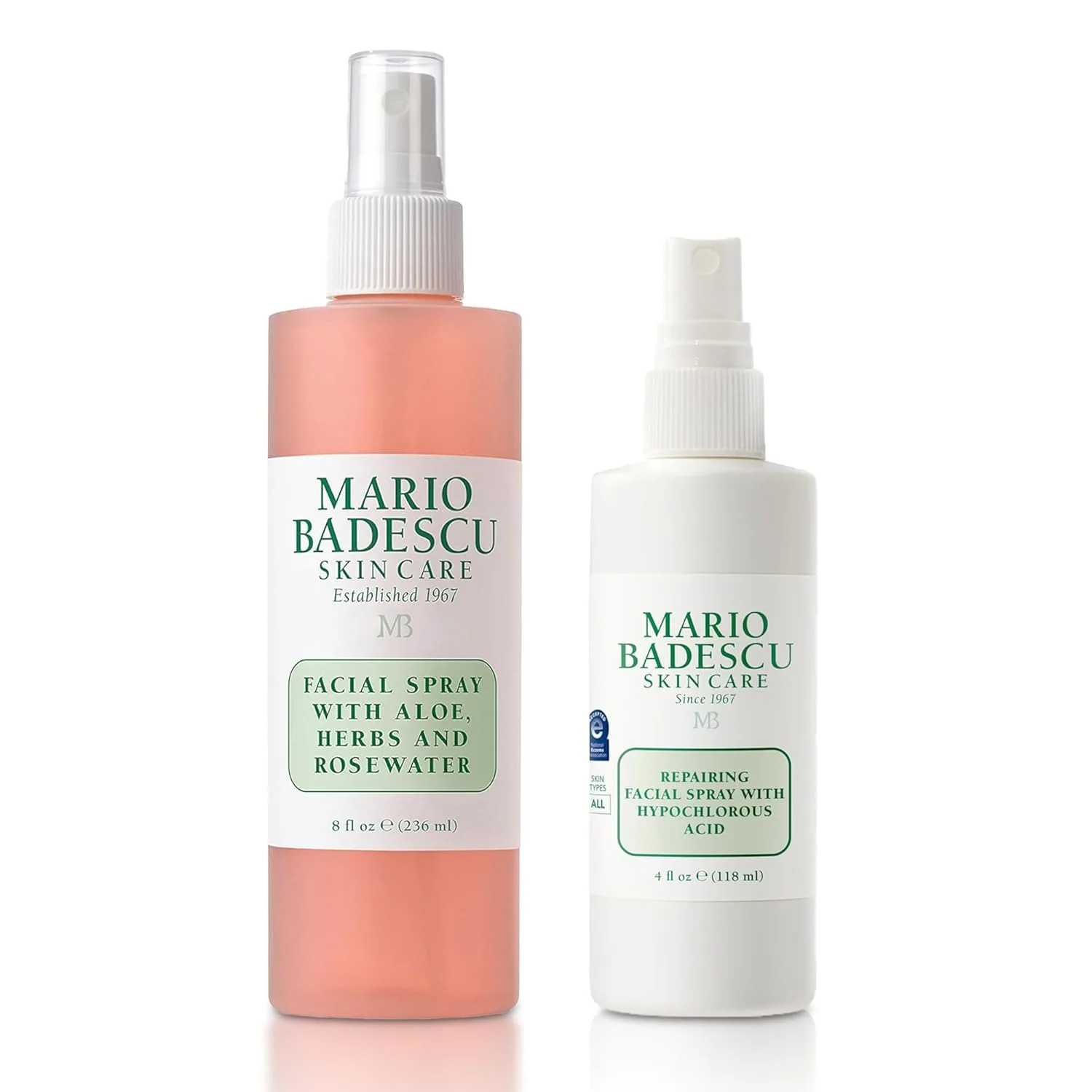 Спрей для лица Mario Badescu с алоэ вера, травами и розовой водой подходит для всех типов кожи, увлажняет, омолаживает и очищает кожу. 355 мл