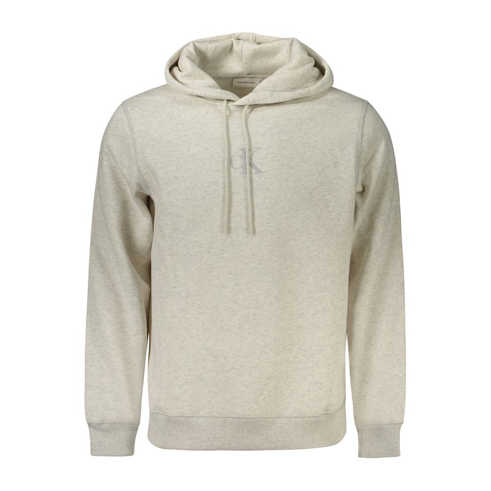 Серый хлопковый мужской свитер Calvin Klein