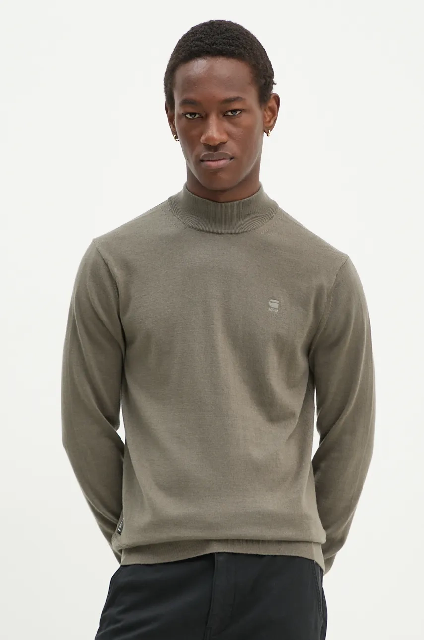 

Шерстяной свитер G-Star Raw, зеленый