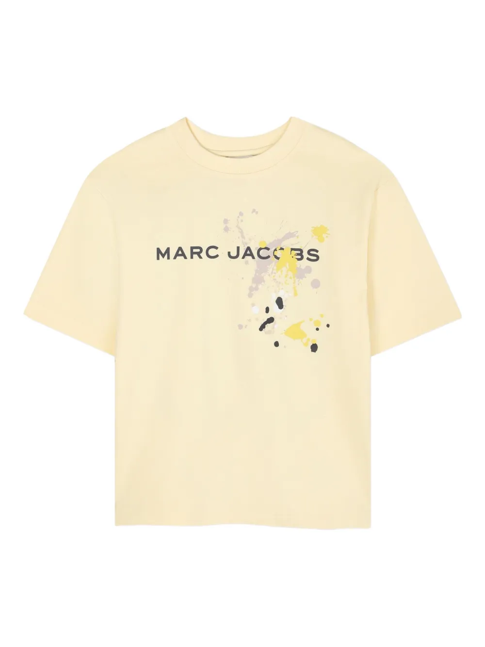 

Футболка с эффектом разбрызганной краски Marc Jacobs Kids, желтый