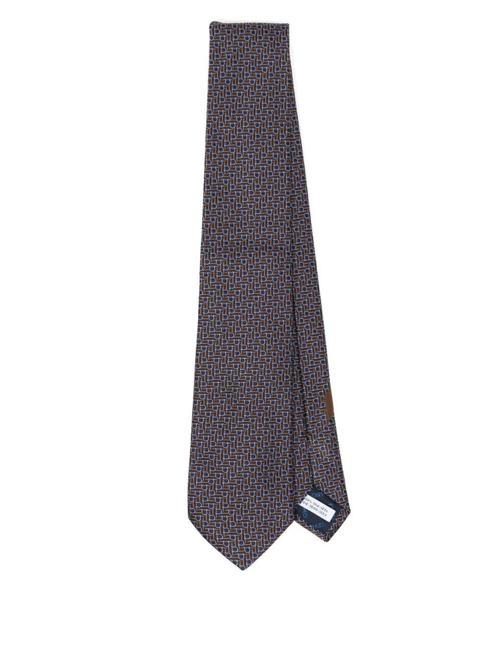 

Шелковый галстук Ferragamo, синий