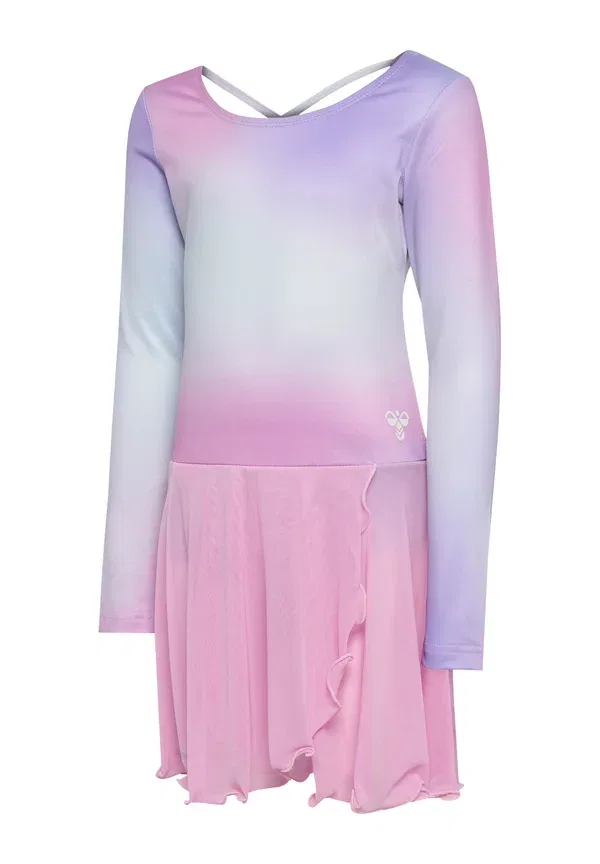 Платье дневное Hummel Hmljr gradient skirty gymsuit l/s day dress, пастельная лаванда — фото 4