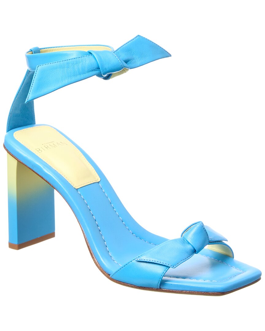Александр Бирман Кларита Пиллар 85 Кожаные сандалии Alexandre Birman, синий