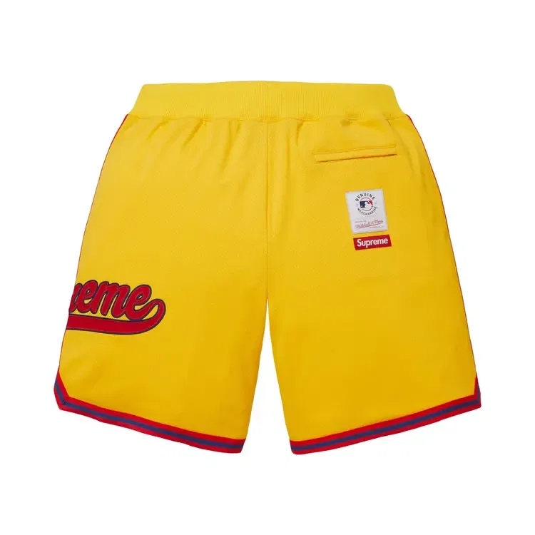 Шорты Supreme x Mitchell & Ness Teams Short, желтый — фото 2