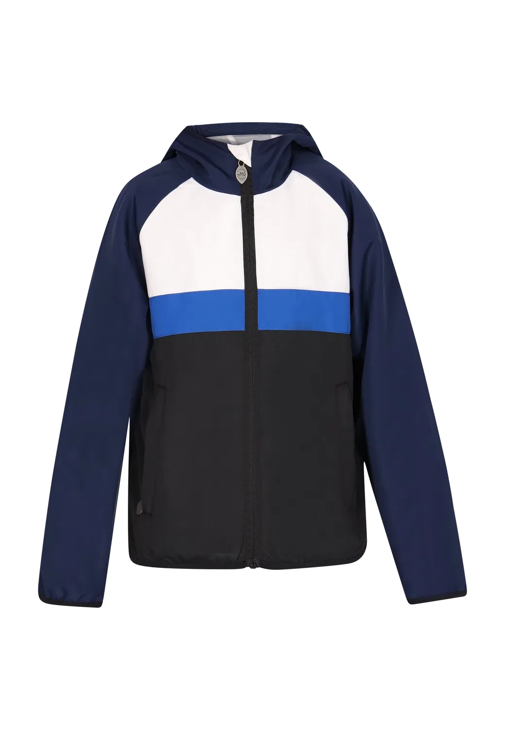 Анорак детский с капюшоном, colorblock, MyMO ATHLSR, морской