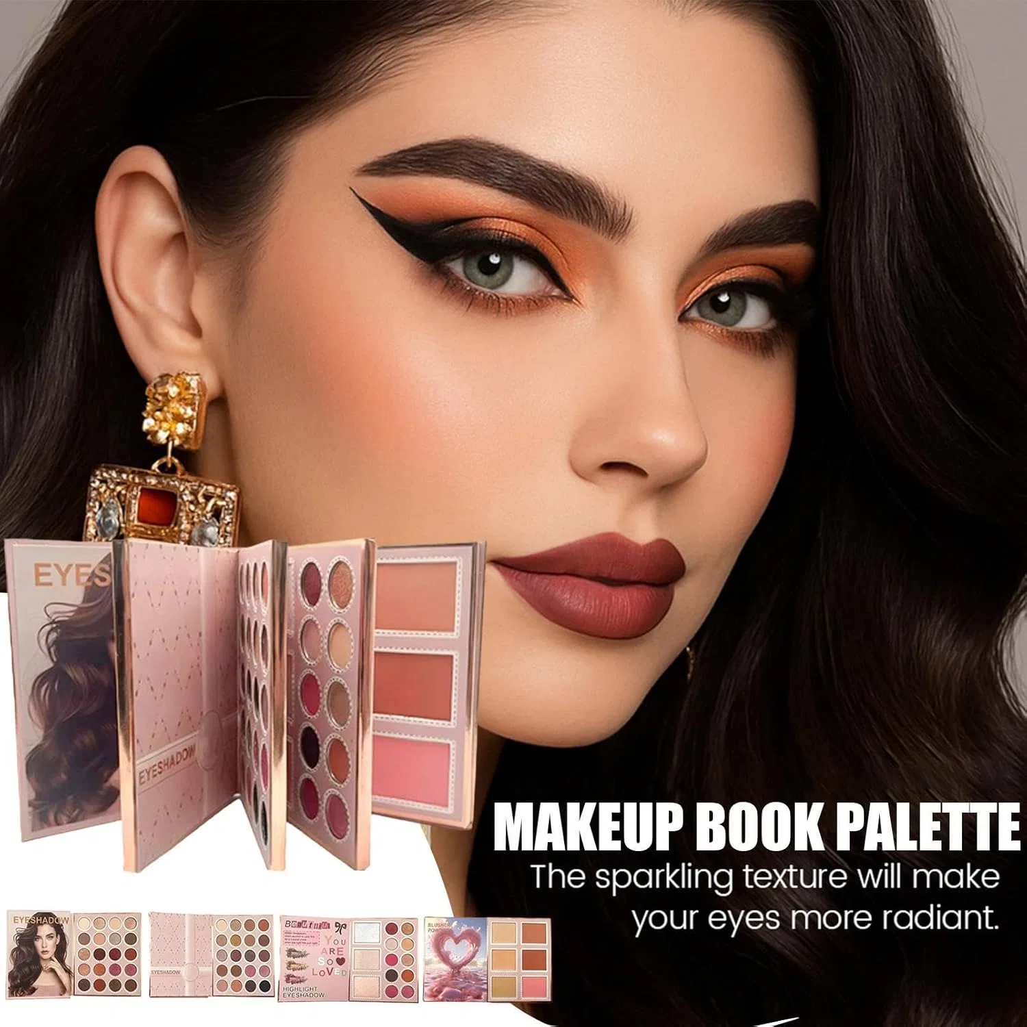 Палетка для макияжа Makeup Palette Book, многофункциональная, lisutupode, 1 шт — фото 2