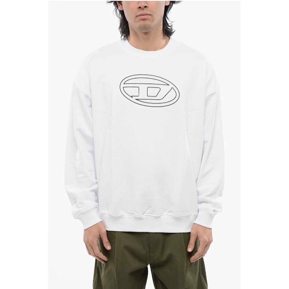 

RED TAG Матовый хлопок S-MART-BIGOVAL Толстовка с круглым вырезом Diesel, White