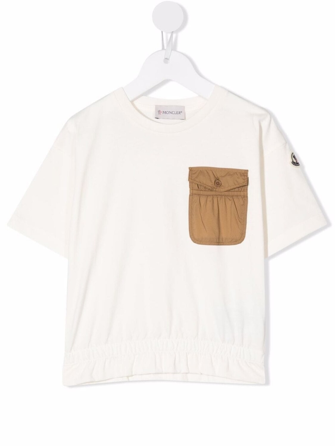 

Moncler Enfant футболка с нагрудным карманом, белый