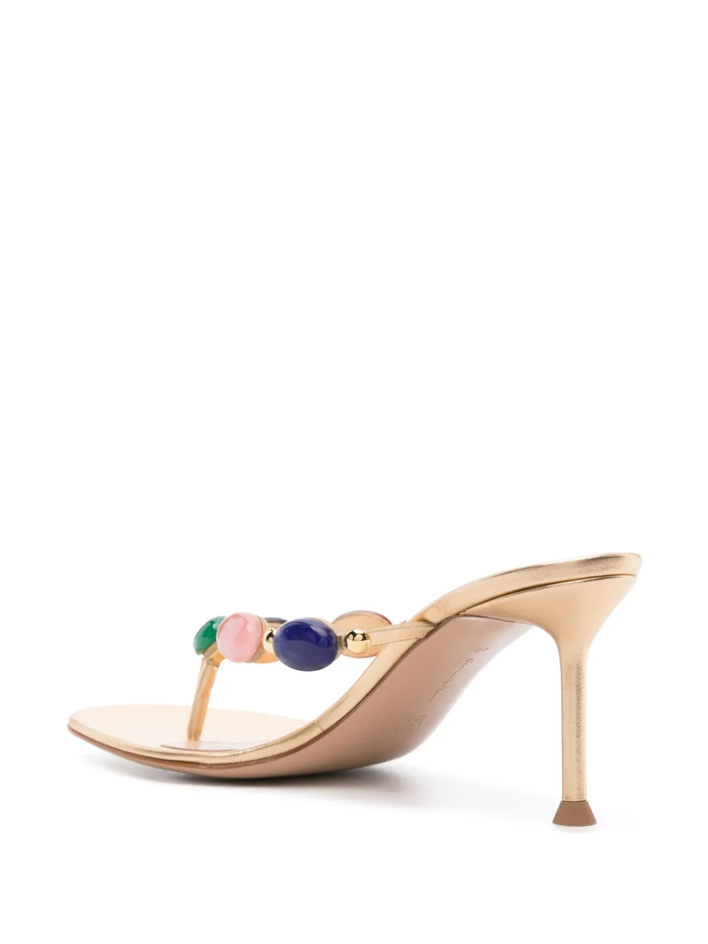 Босоножки Shanti Thong 70 Gianvito Rossi, золотой — фото 3