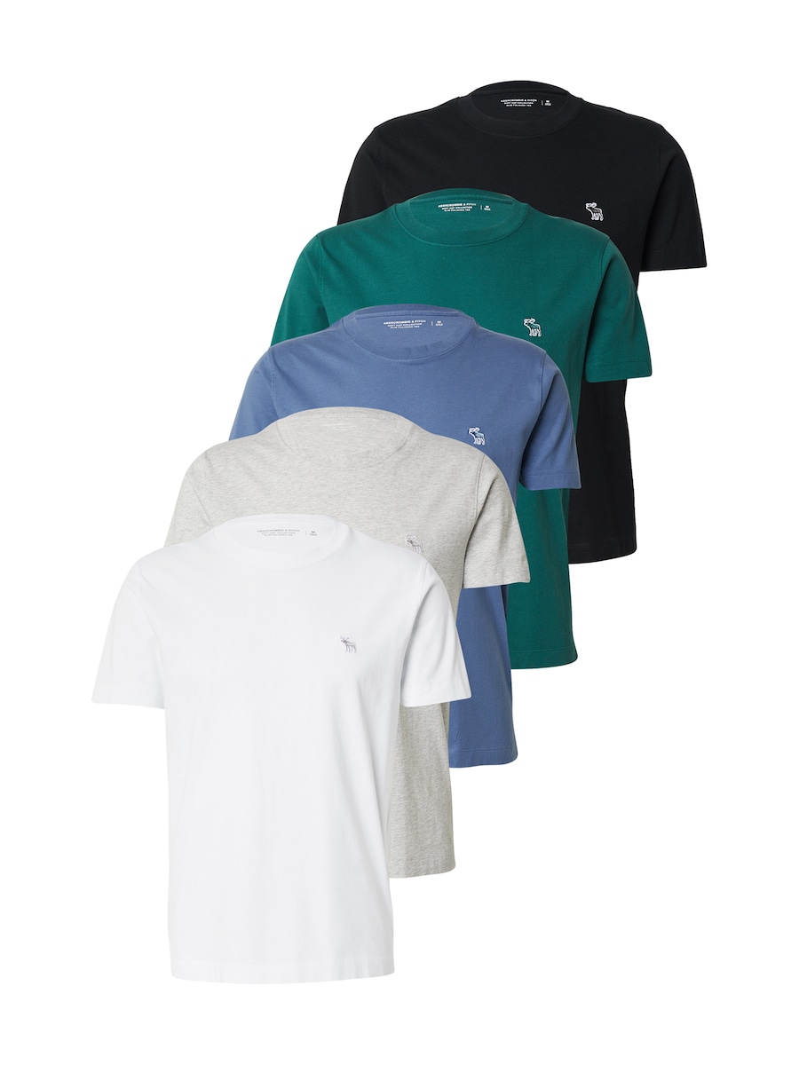 

Рубашка Abercrombie & Fitch, темно-синий/светло-серый/зеленый/черный/белый