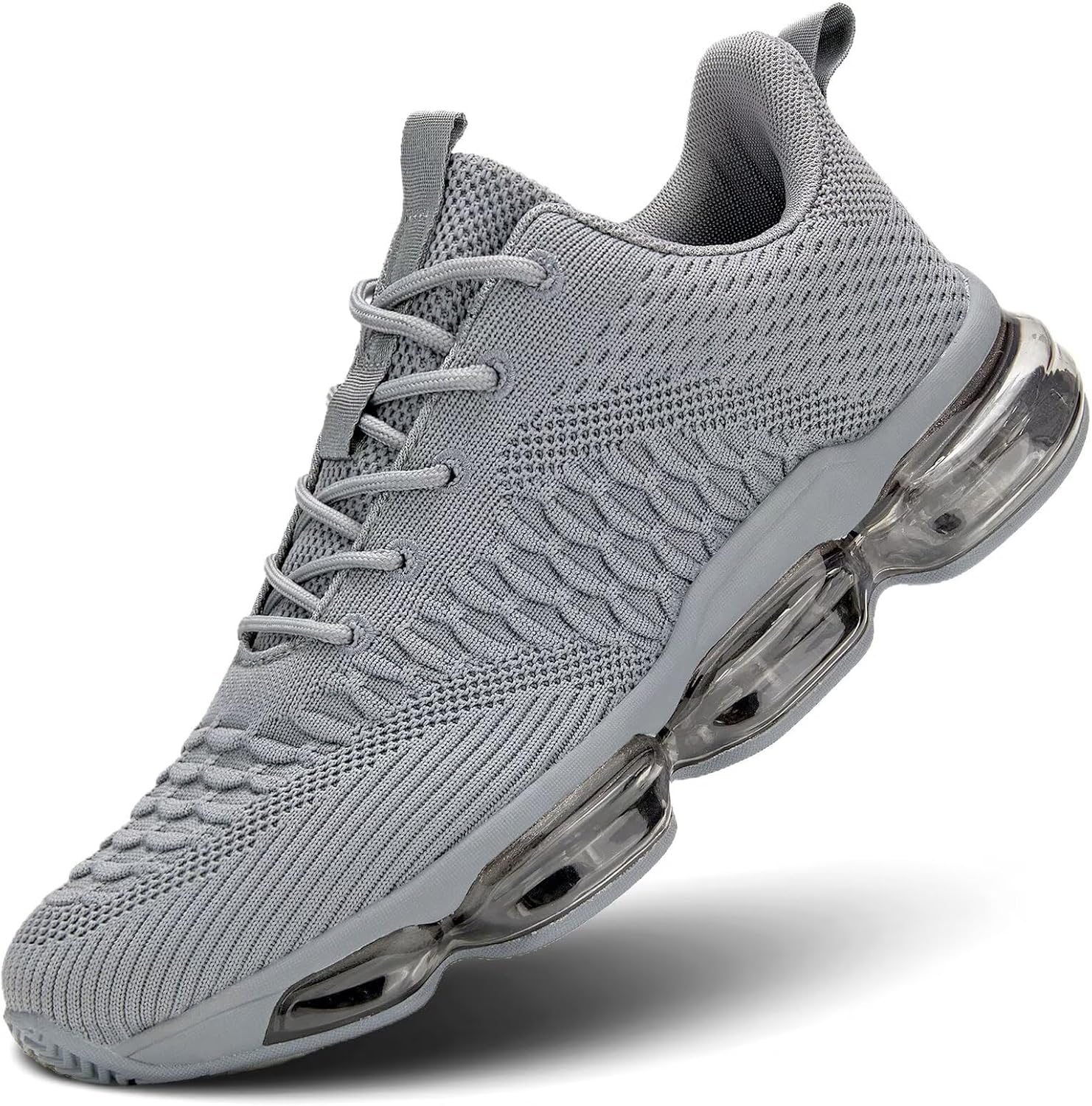 

Мужские кроссовки с воздушной подушкой, дышащие, для бега и тенниса, модные кроссовки, противоскользящие, для тренировок, повседневного спорта, занятий в спортзале, удобная обувь для прогулок Socviis, серый