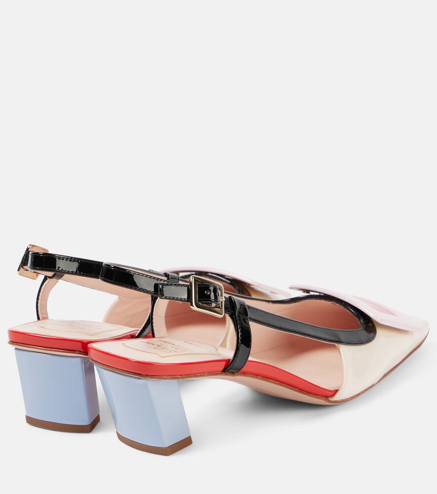 Балетки Belle Vivier 45 на ремешке из лаковой кожи Roger Vivier, C019+G842+U028+B999 — фото 3