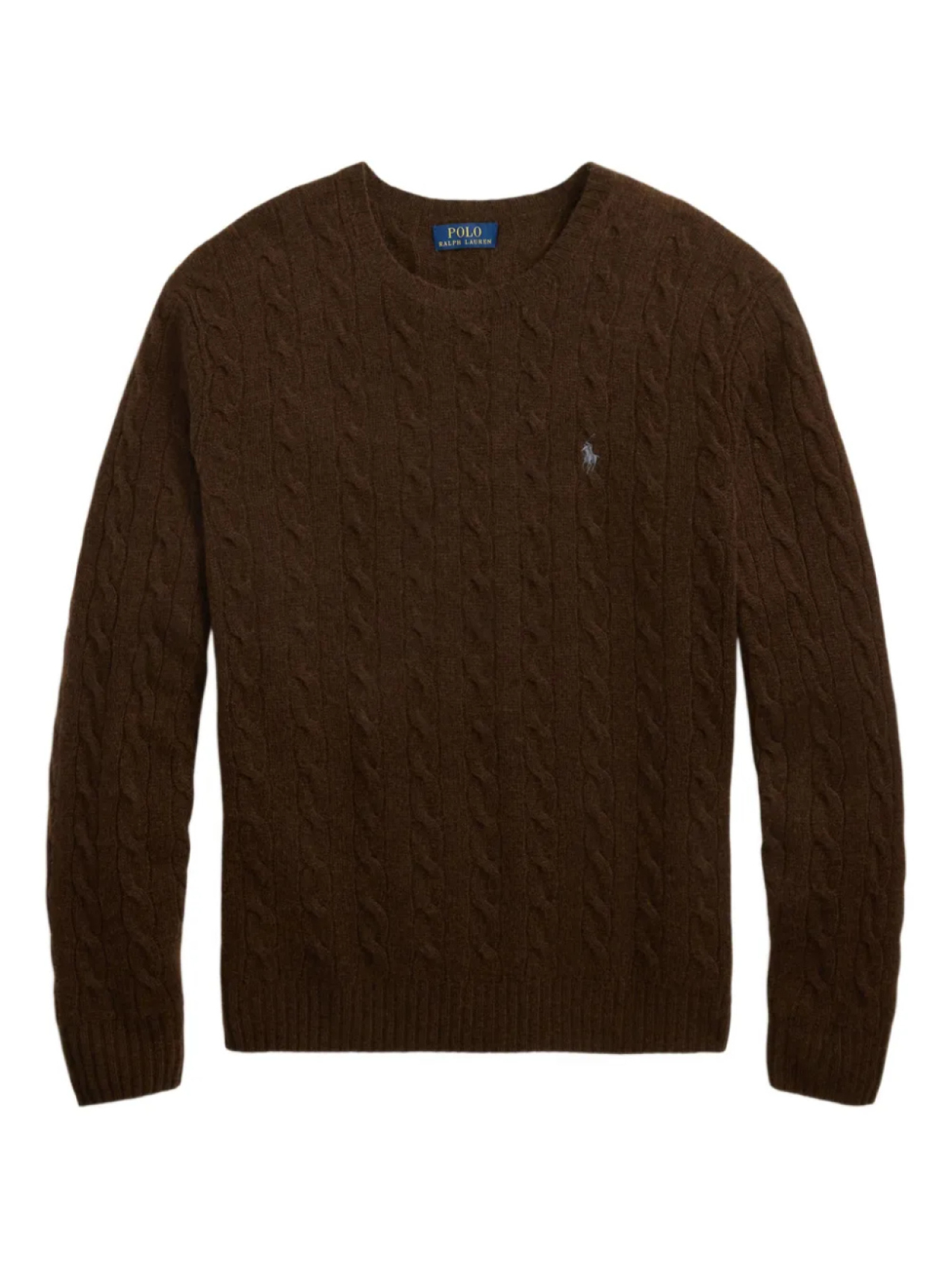 

Polo Ralph Lauren свитер фактурной вязки, коричневый