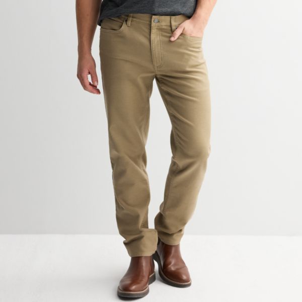 

Мужские повседневные комфортные брюки с пятью карманами Sonoma Goods For Life, цвет dark khaki