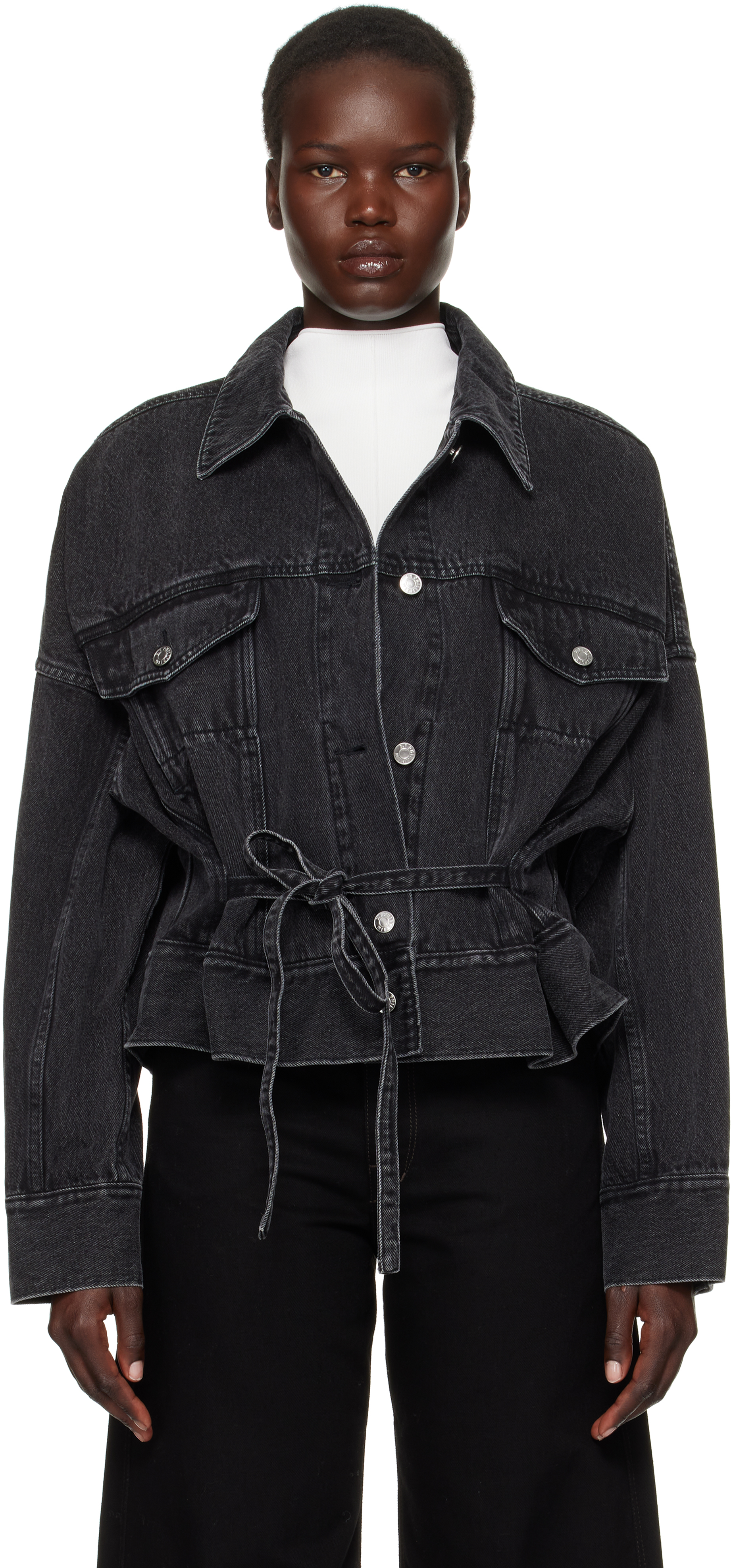 

Черная джинсовая куртка свободного кроя 3.1 Phillip Lim