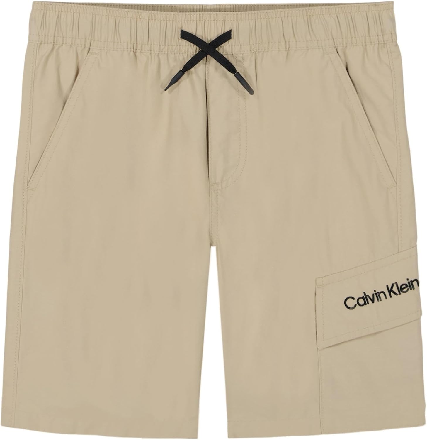 

Шорты-карго Calvin Klein для мальчиков, затягивающиеся на шнурок, White Pepper