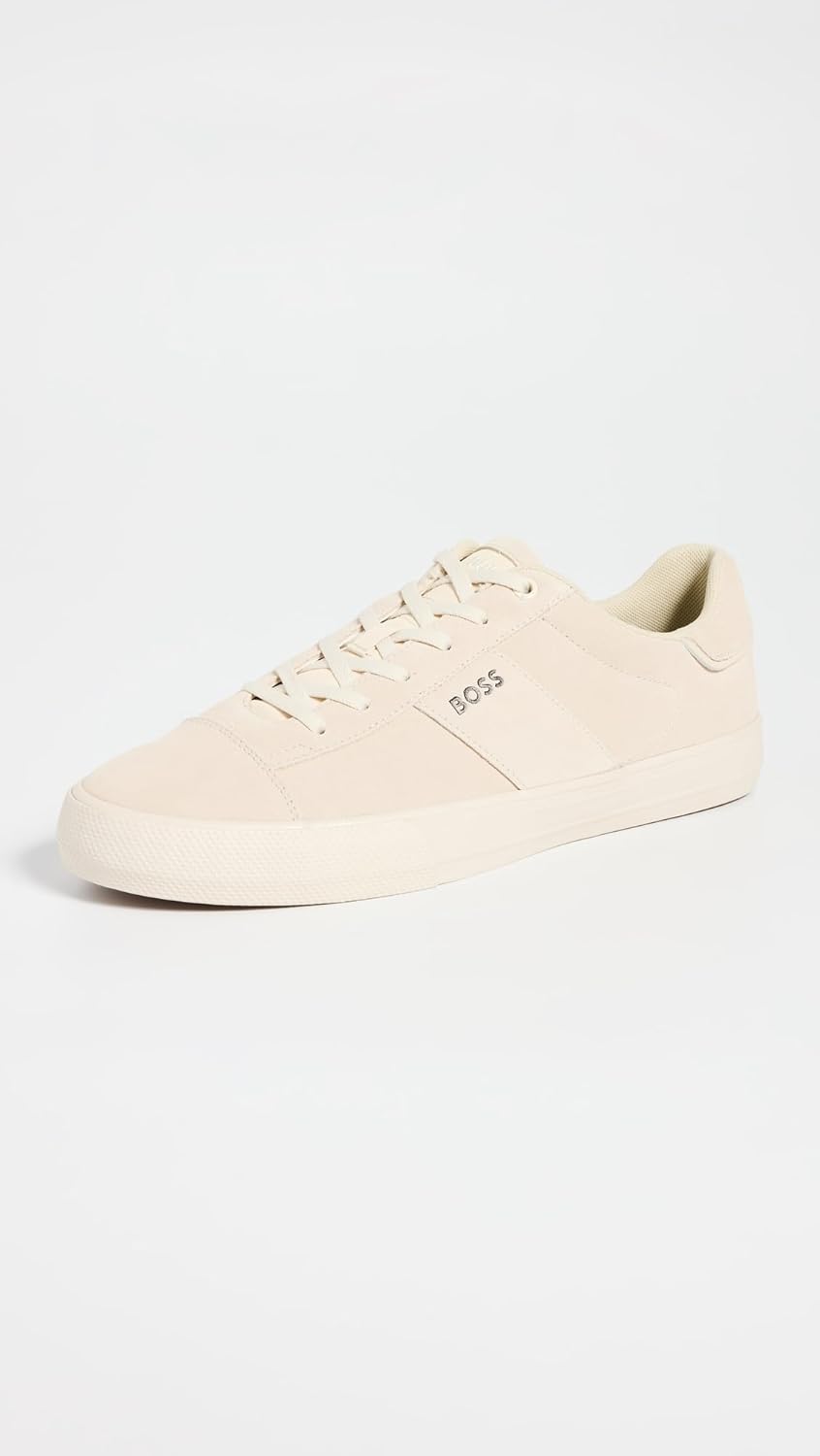 Мужские повседневные кроссовки BOSS Cupsole из замши и кожи, Cloud Dream Cream — фото 2
