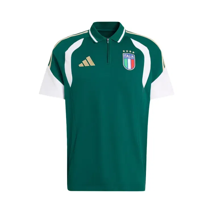 Футболка-поло Adidas Italy 26 Tiro, зеленый