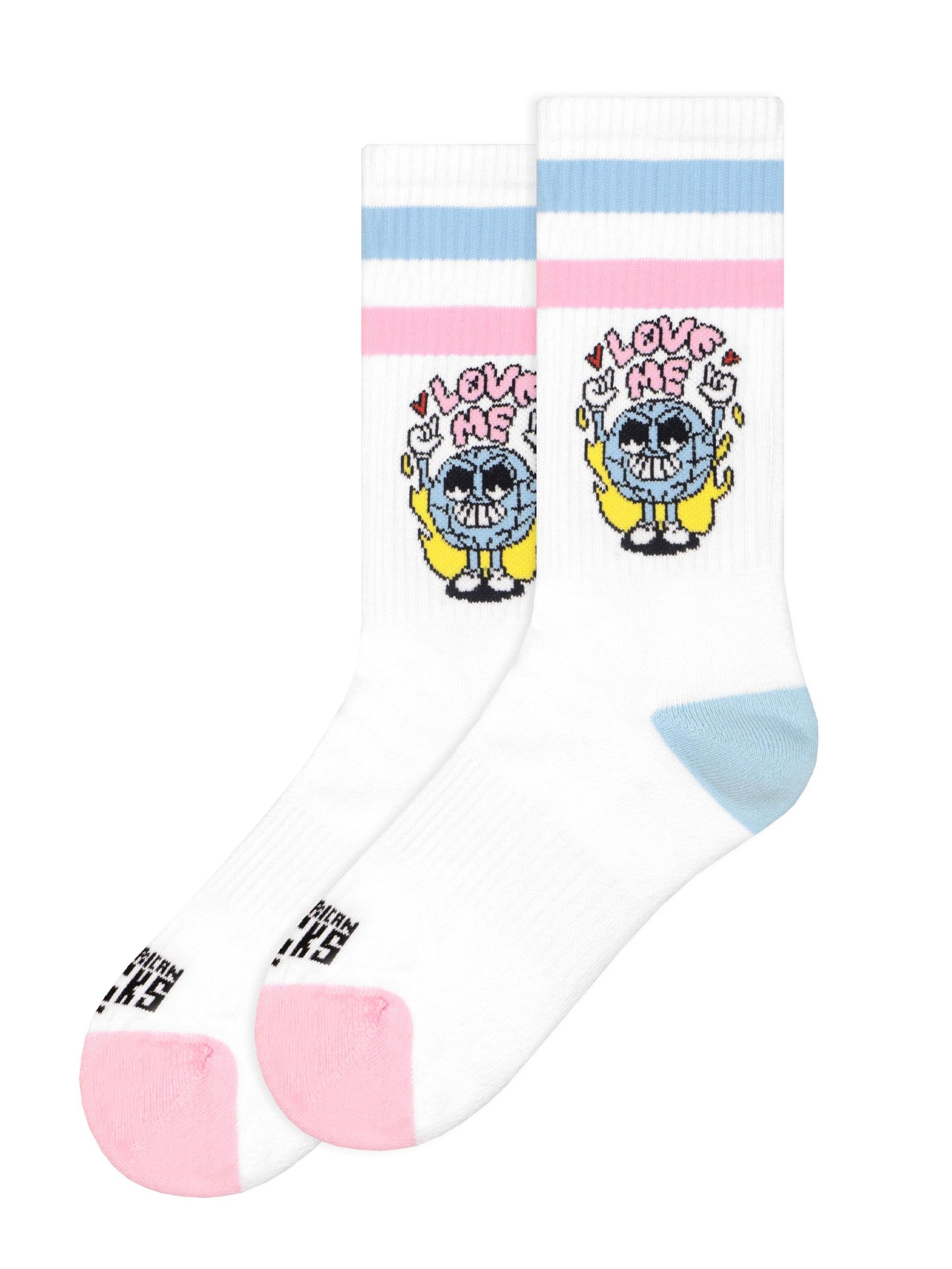 

American Socks Носки 'Earth Crush - Mid High' в белом цвете