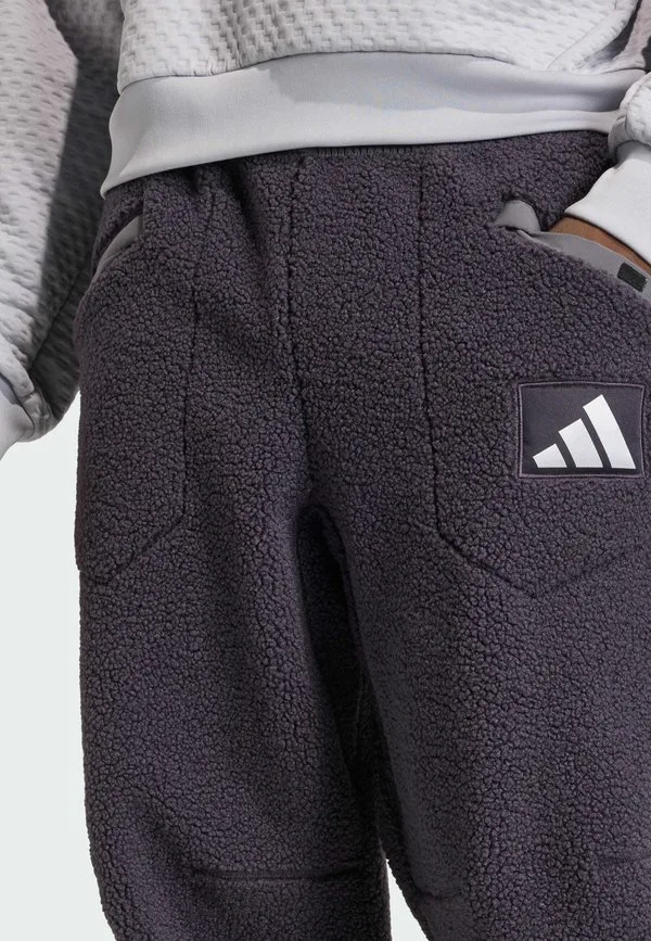 Немецкие спортивные штаны с высоким ворсом Adidas Performance, Aurora Black — фото 3