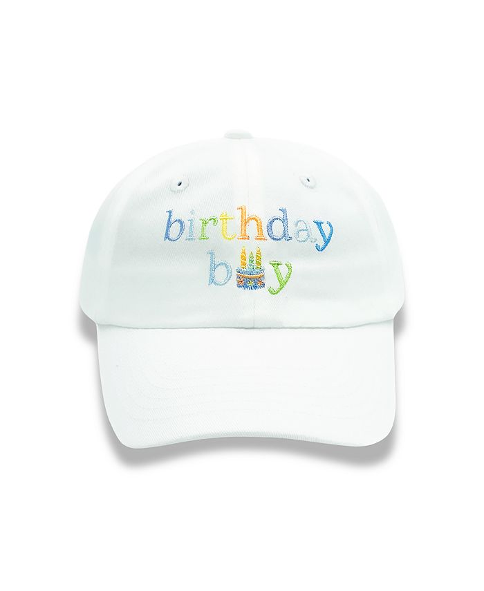 

Детская бейсболка "Birthday Boy" для мальчиков - малыши, маленькие дети Bits & Bows, белый