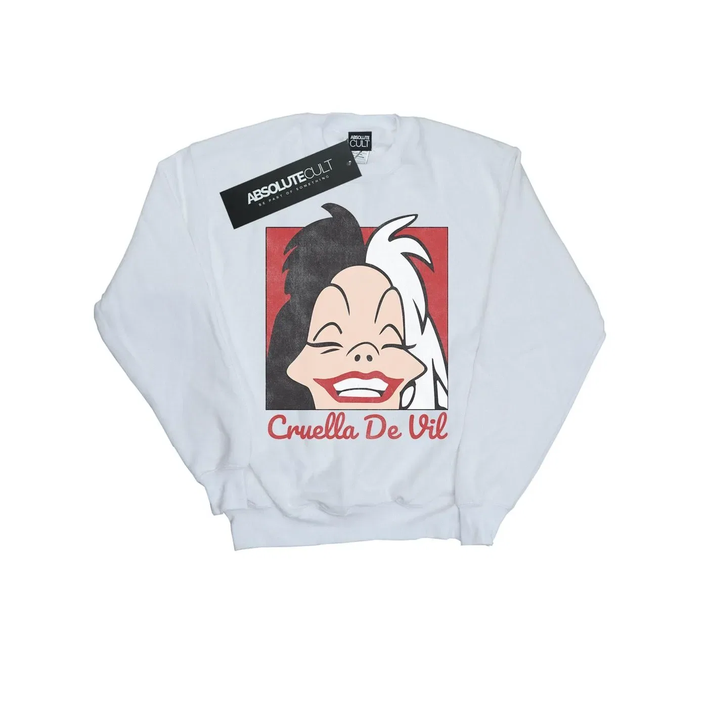 Свитшот с принтом Cruella De Vil Disney, белый — фото 2