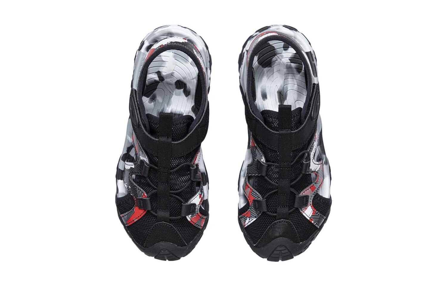 Детские сандалии Sports Life Collection GS, черный/огненно-красный камуфляж Lining Young, черный — фото 4