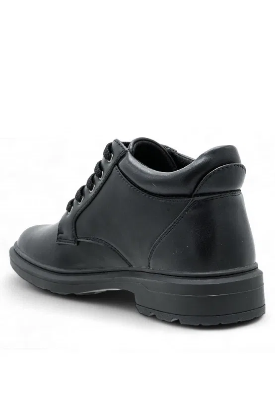 Мужские лоферы slip-on, кожаные, модель 250130181 Knight, черный — фото 3