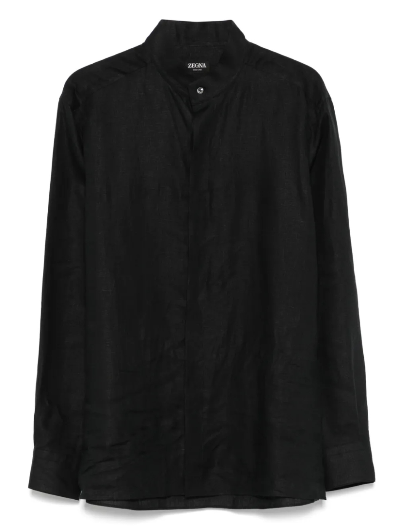 

Льняная рубашка Zegna, черный
