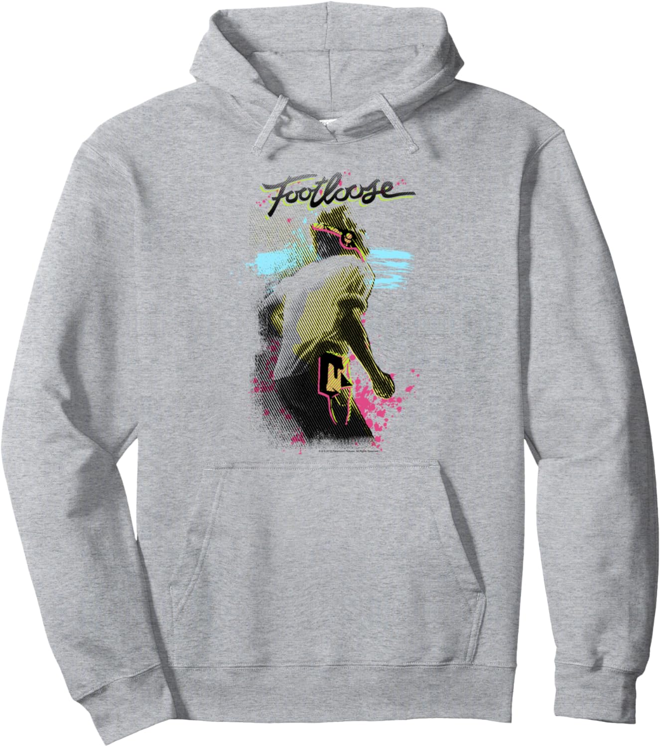 

Худи с неоновым логотипом и постером фильма Footloose, серое, Серый, Худи с неоновым логотипом и постером фильма Footloose, серое