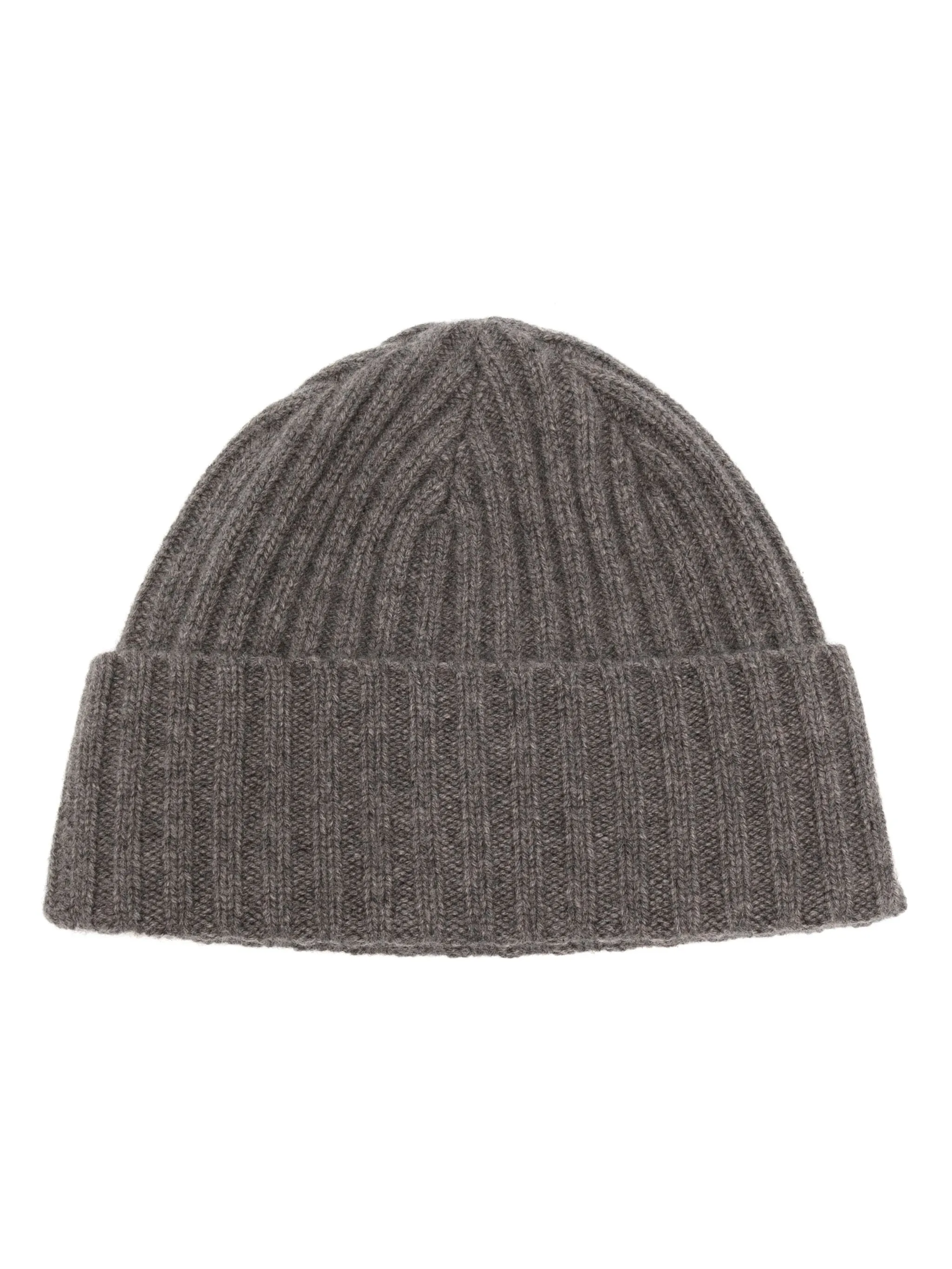 

Шапка бини в рубчик N.Peal, серый