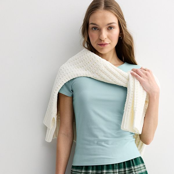 

Детский короткий рукав контурный топ Pink Republic, Cloudy Blue