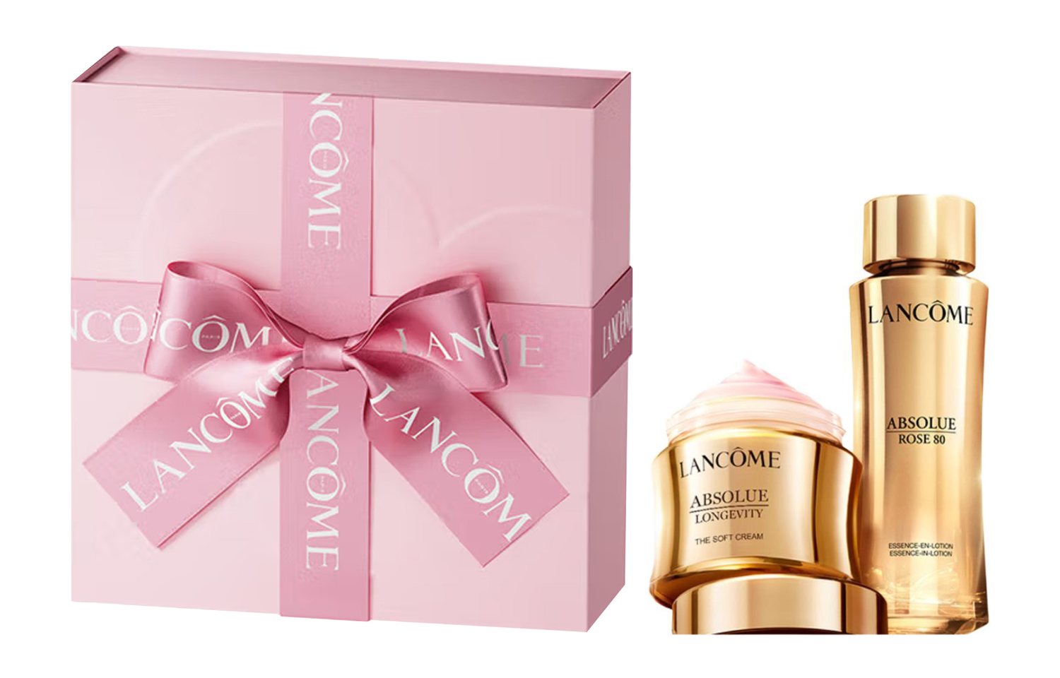 

LANKOU Jingchun Zhenyan Тоник-крем для лица подарочный набор набор для ухода за кожей уменьшение морщин восстановление увлажнение 150мл+30мл/60мл LANCOME, two-piece set: pure essence lotion 150ml+brand-new pure essence cream light type 30ml