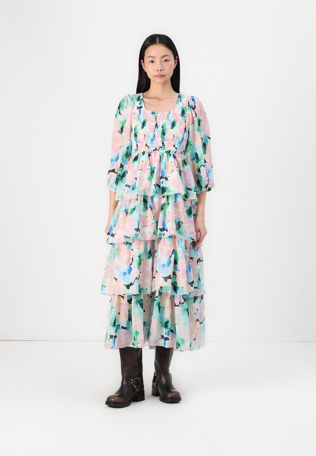 

Платье макси YASLOLA LONG DRESS YAS, темно-синий