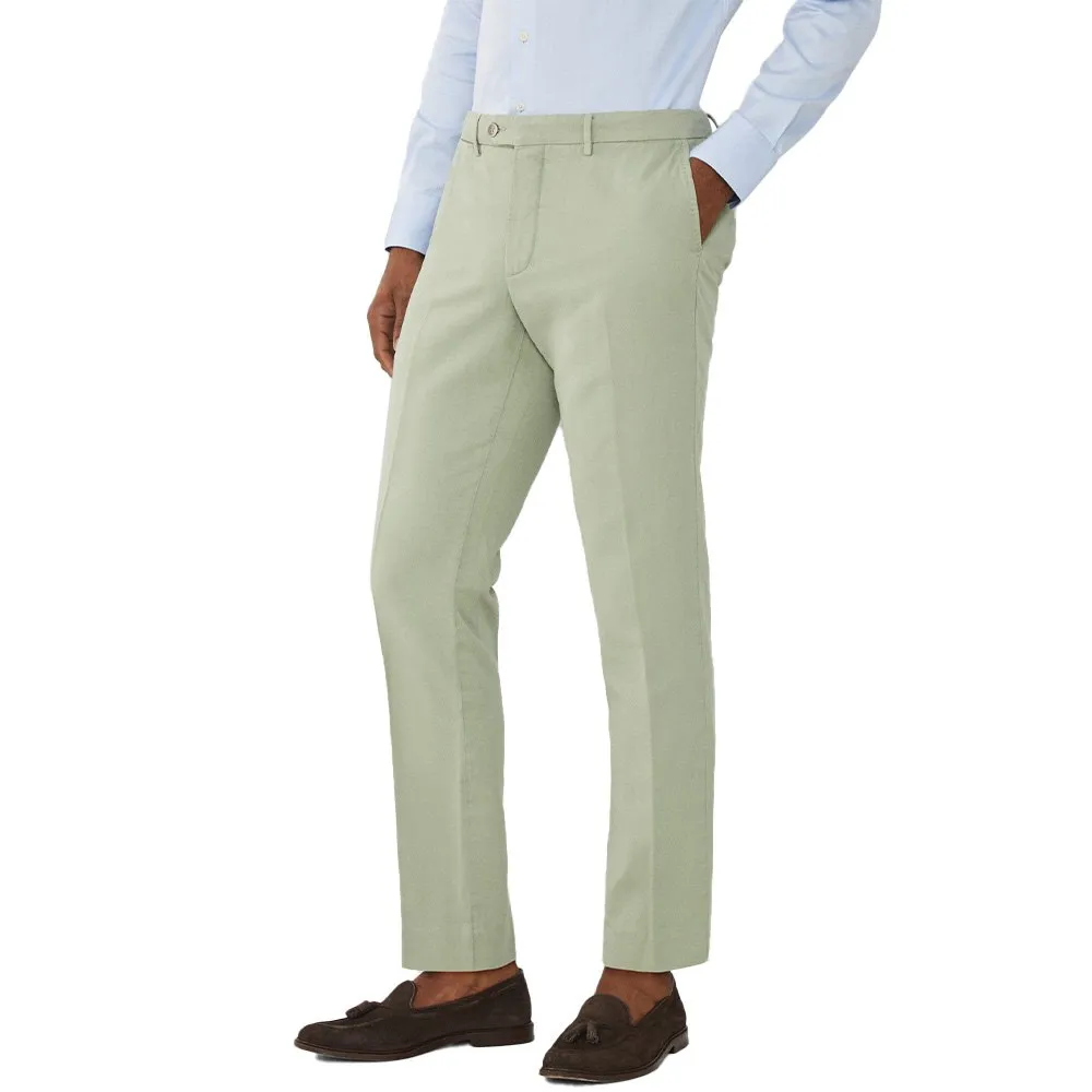 

Брюки чинос Hackett Cott Linen, зеленый