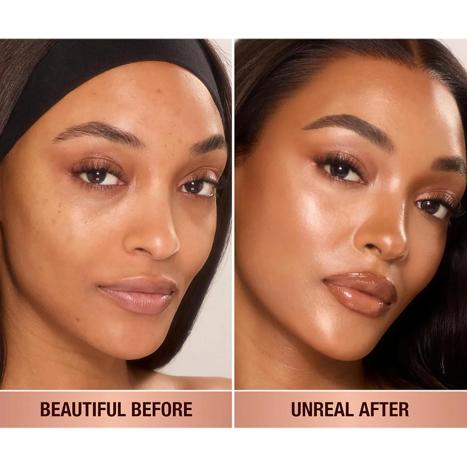 Charlotte Tilbury Unreal Skin Tint & Sheer Glow Hydrating Foundation Stick - тональная основа с увлажняющим эффектом и легким покрытием, 10 Tan - Tan with warm undertones — фото 2